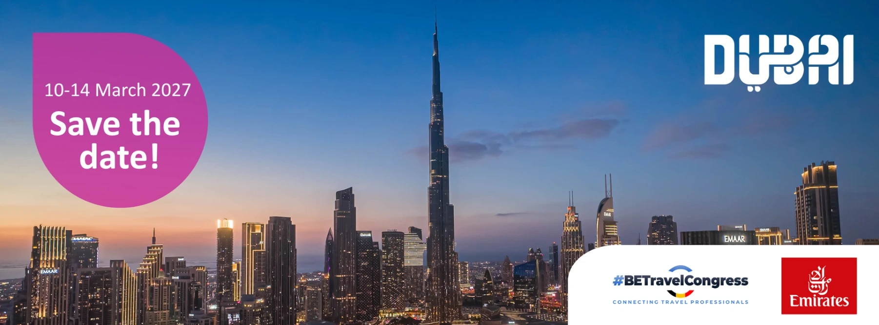 Banner Belgian Travel Congress 2027 Dubai